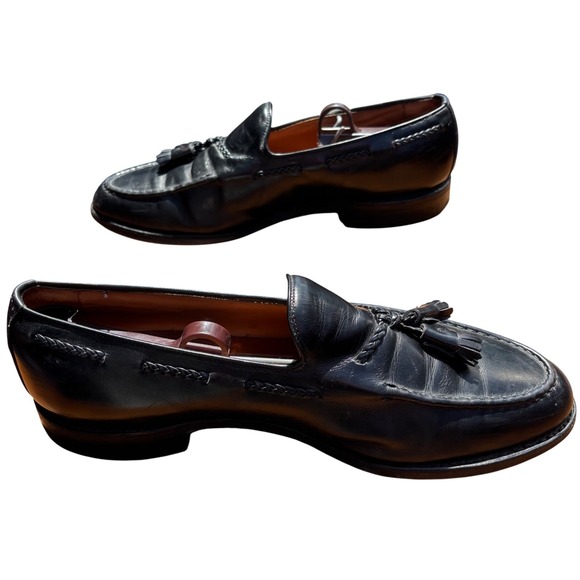 Allen Edmonds Brookwood Mens Black Leather Tassel Loafers Made in USA 11 D 4807 main image 8